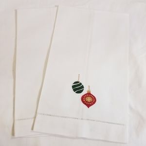 Christmas Embroidered Tea Towels